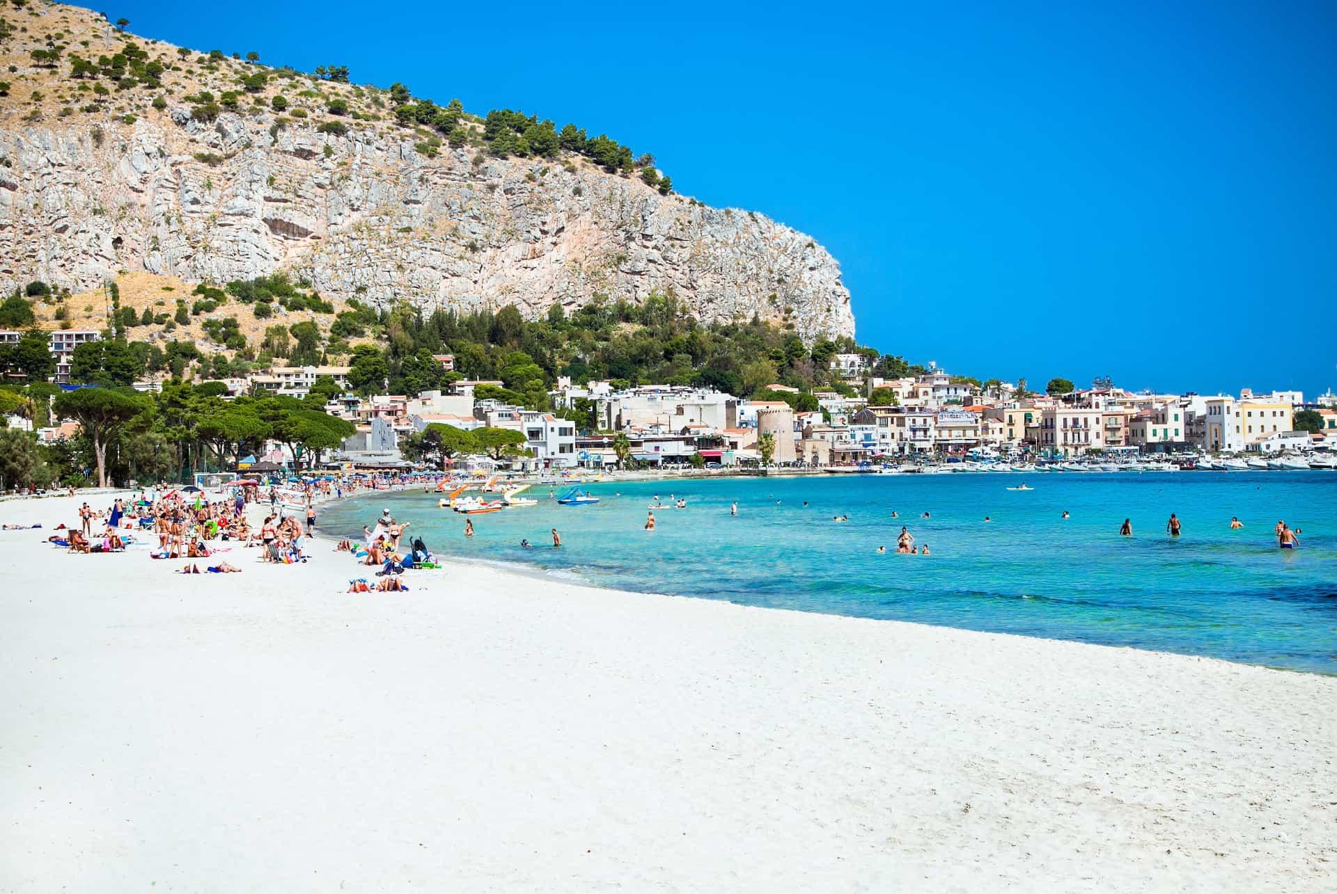 mondello beach