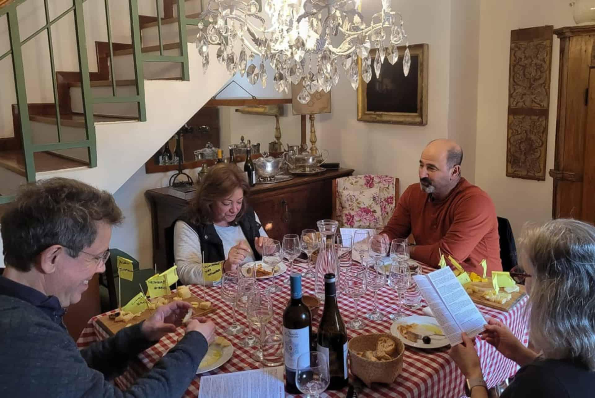 tasting of sicilian wines and cheeses