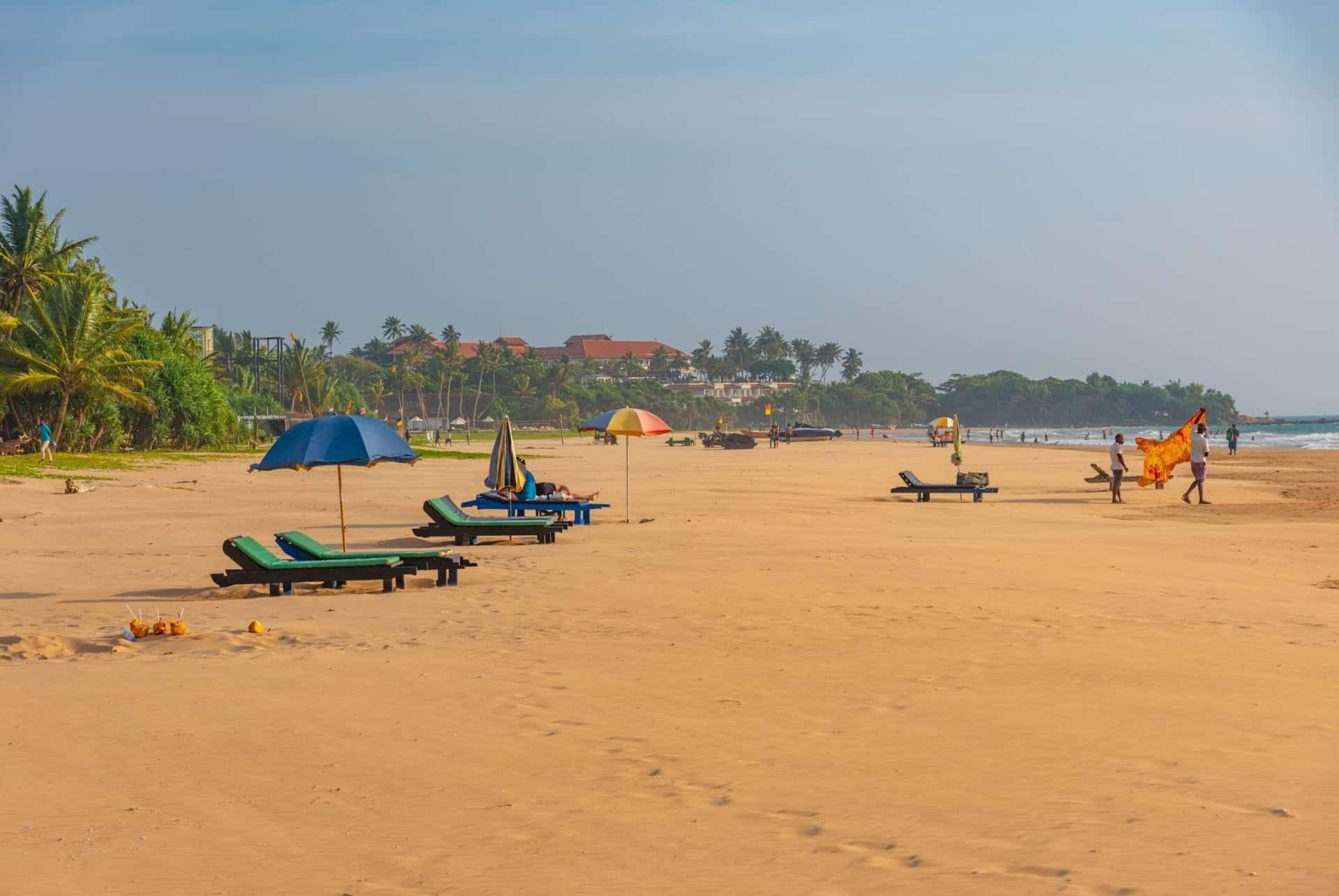 January beach Sri Lanka