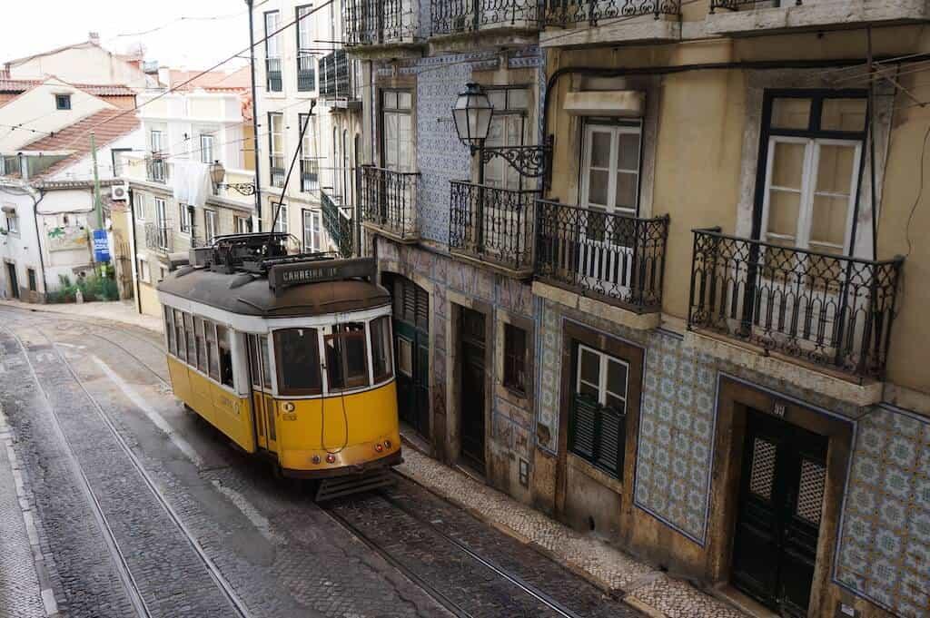 Lisbon, Portugal, trams, elevators, funiculars