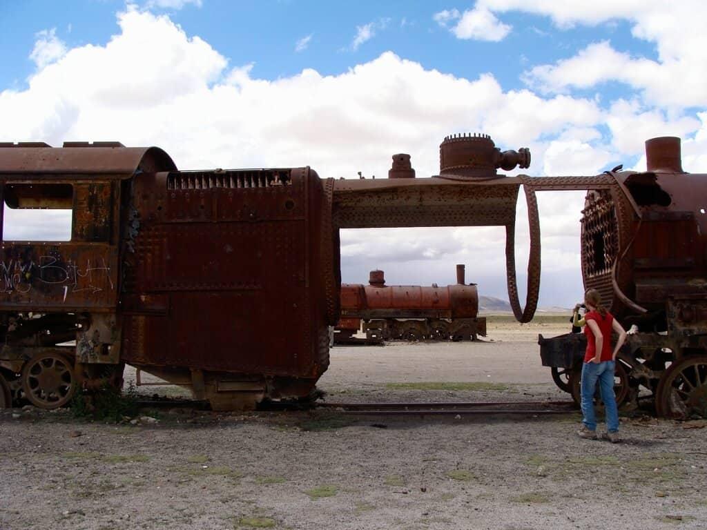 Train graveyard, Uyuni, Bolivia