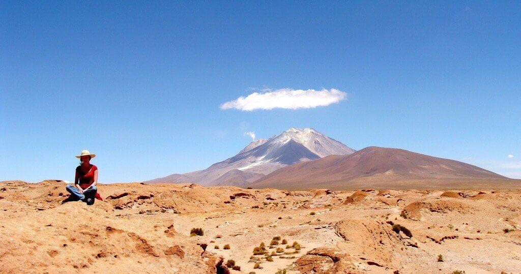 Amandine, lava wave, volcano, Ollagüe Volcano, Bolivia