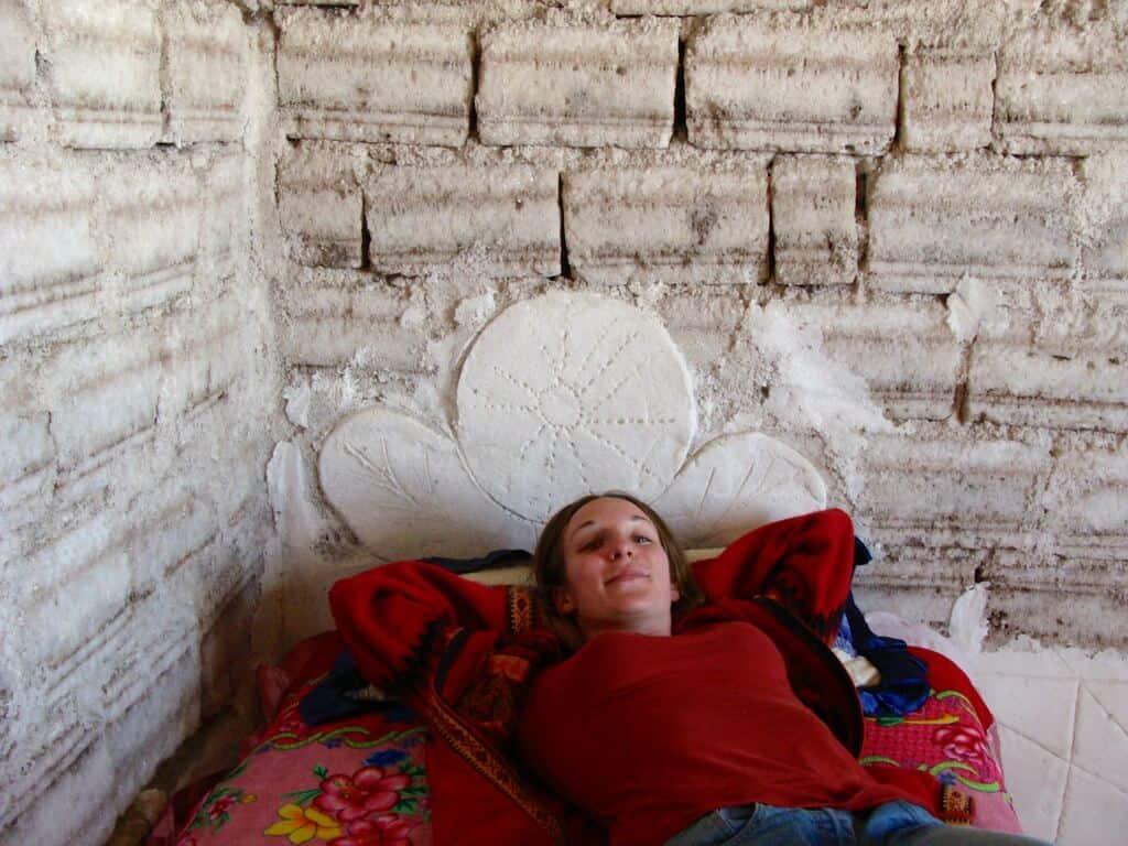 Salt bed, salt hotel, Uyuni, Bolivia