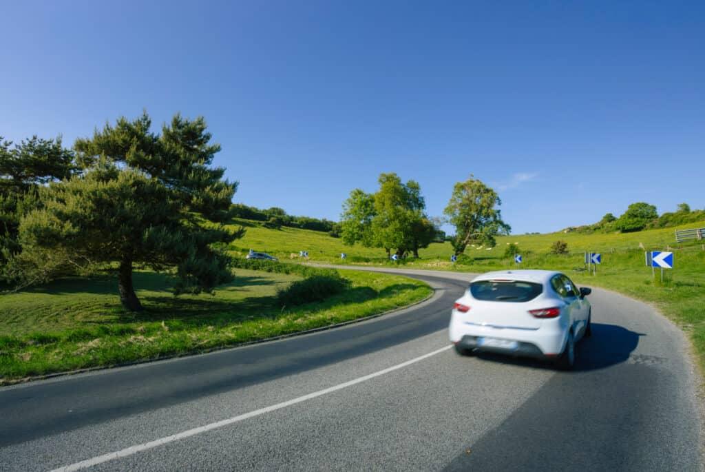 traveling by car