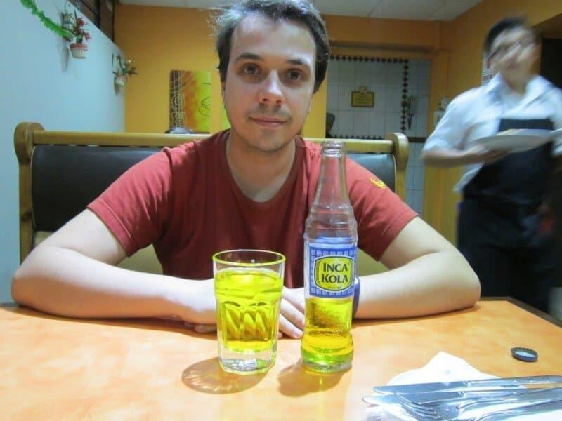 François and his Inca Kola (Peru 2013)