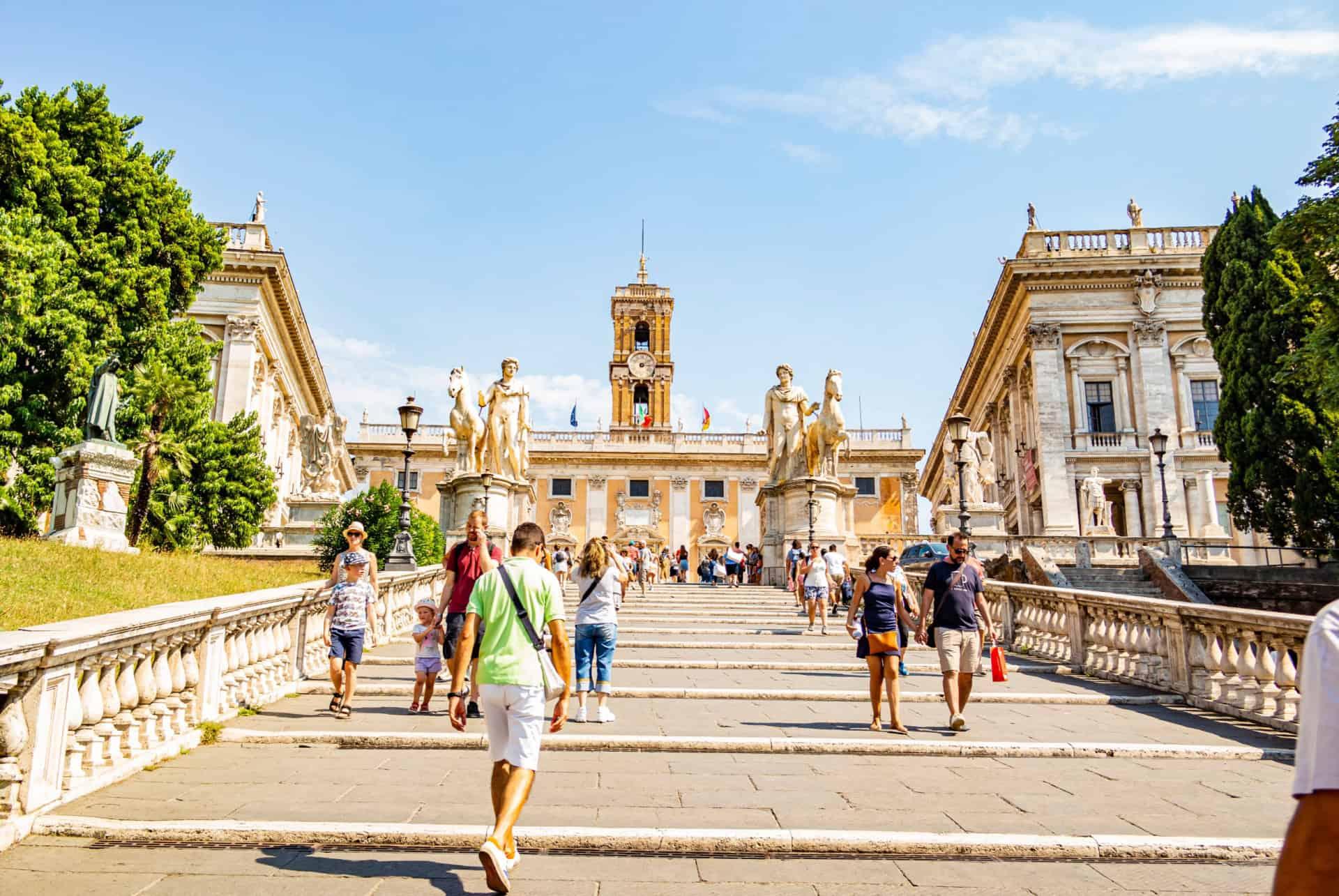 Rome in June tourist crowds