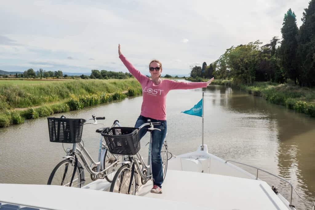 houseboat, Canal du Midi, vacation, France
