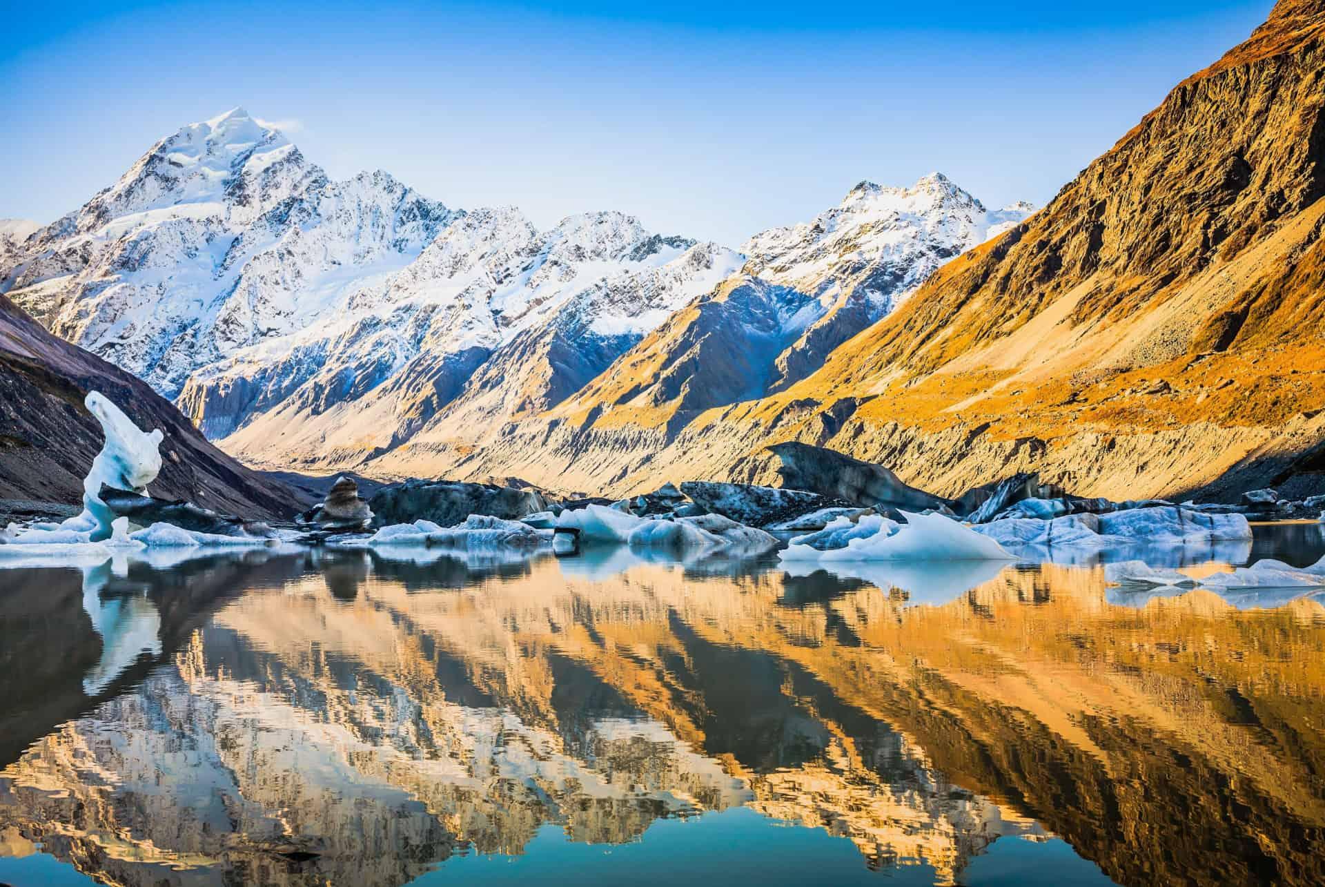 aoraki mount cook national park new zealand