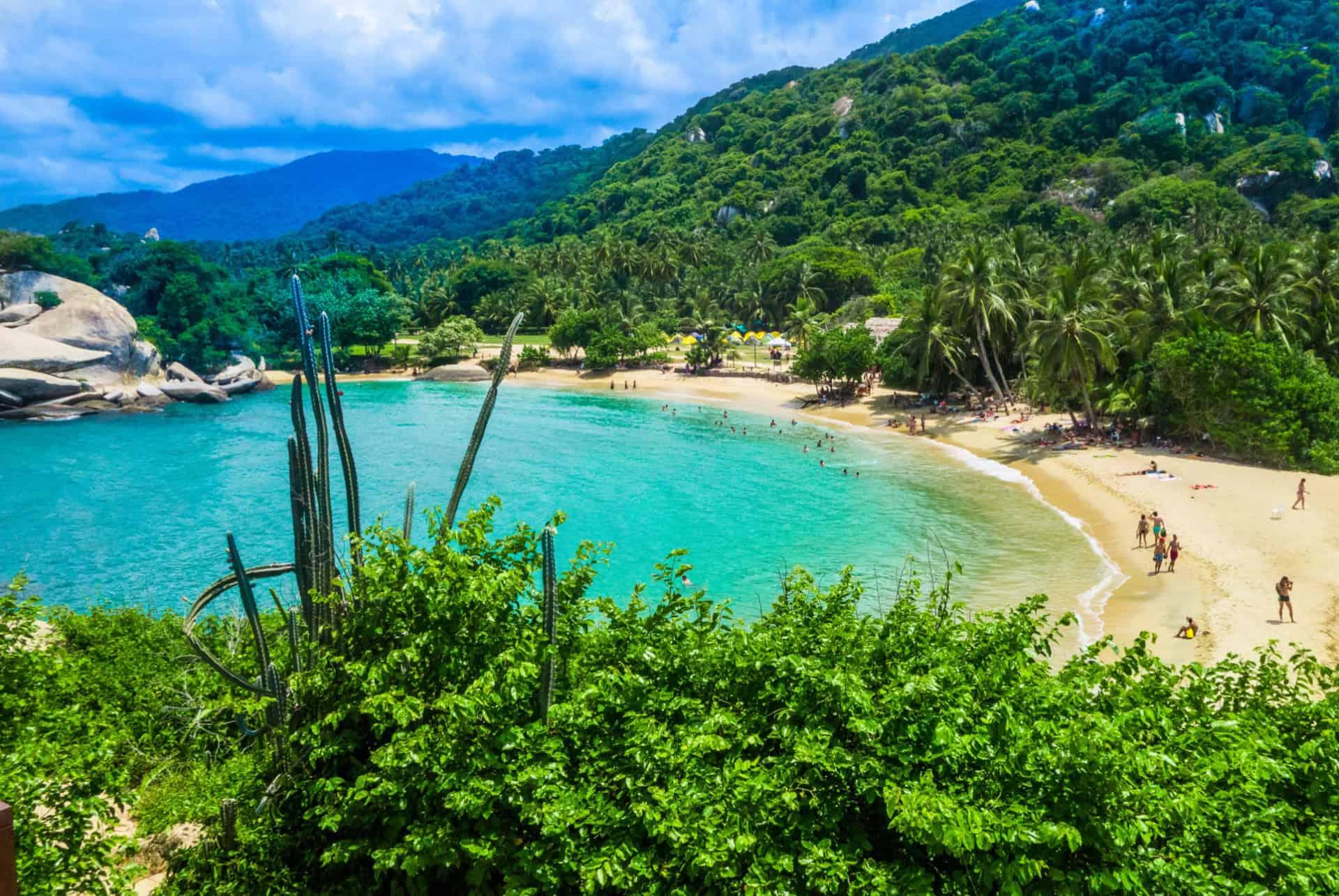 beach in Tayrona National Park