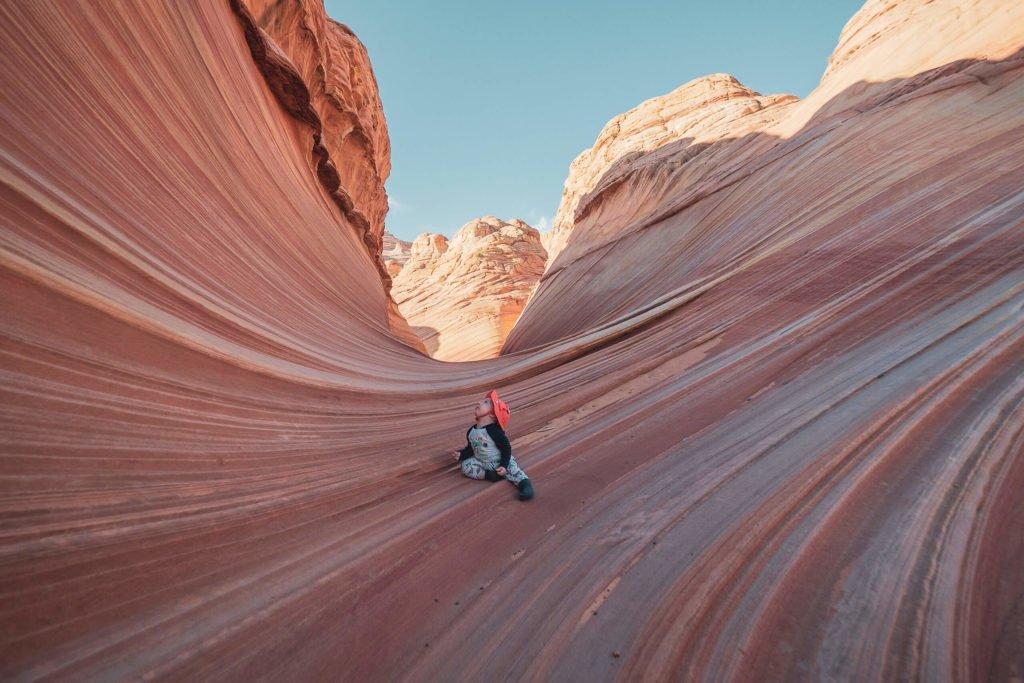 The Wave, USA, travel, hiking, family, baby