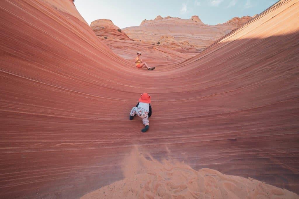 The Wave, USA, travel, hiking, family, baby