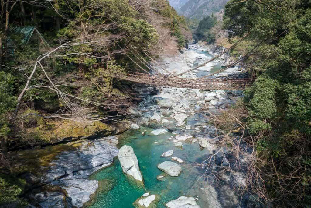 Japan, Shikoku, Kazurabashi, bridge