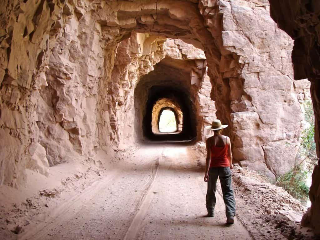 Bolivia, tunnel, walking, travel