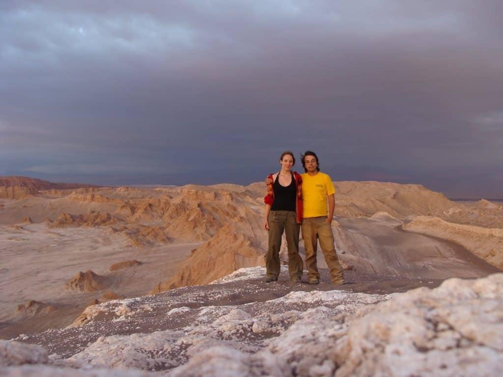 valley of the moon, Chile, America, travel, couple, travelers