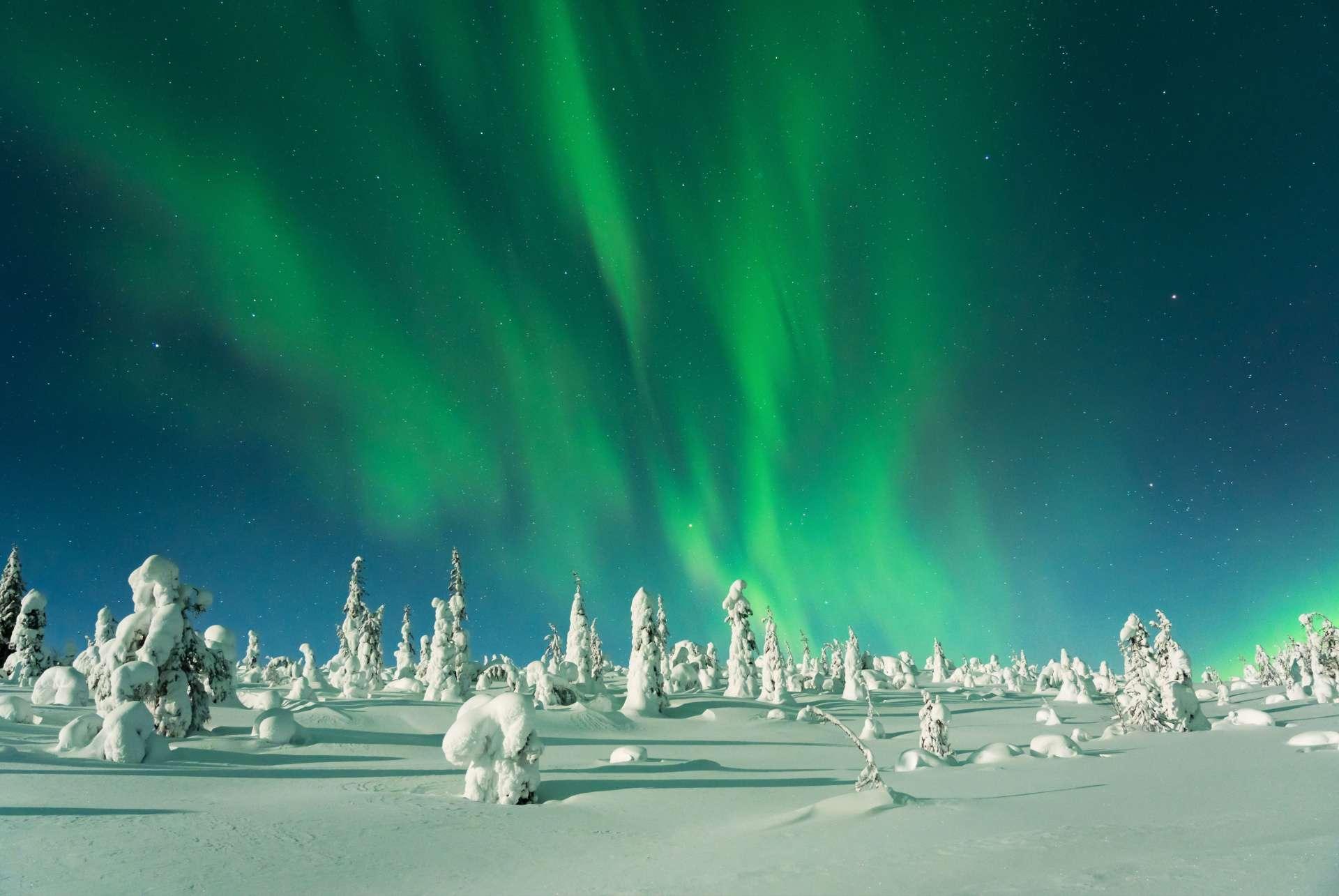 where to see the northern lights Finland