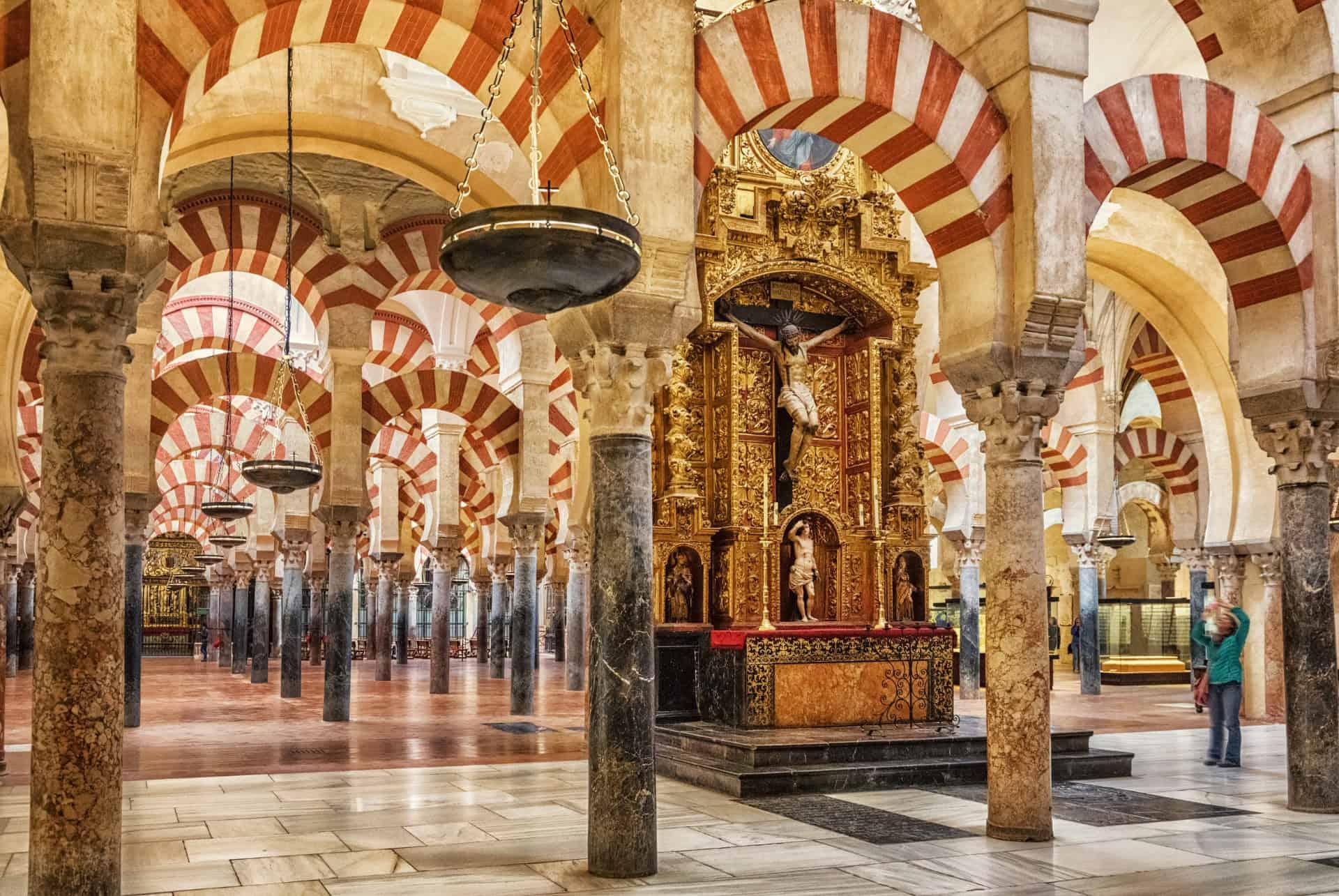 interior of the mosque of cordoba