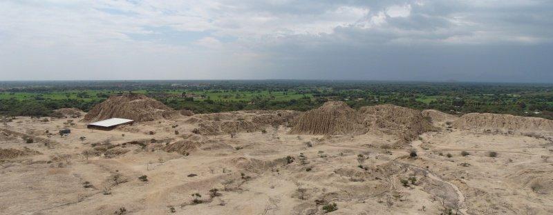 View of the Túcume pyramids from Purgatory