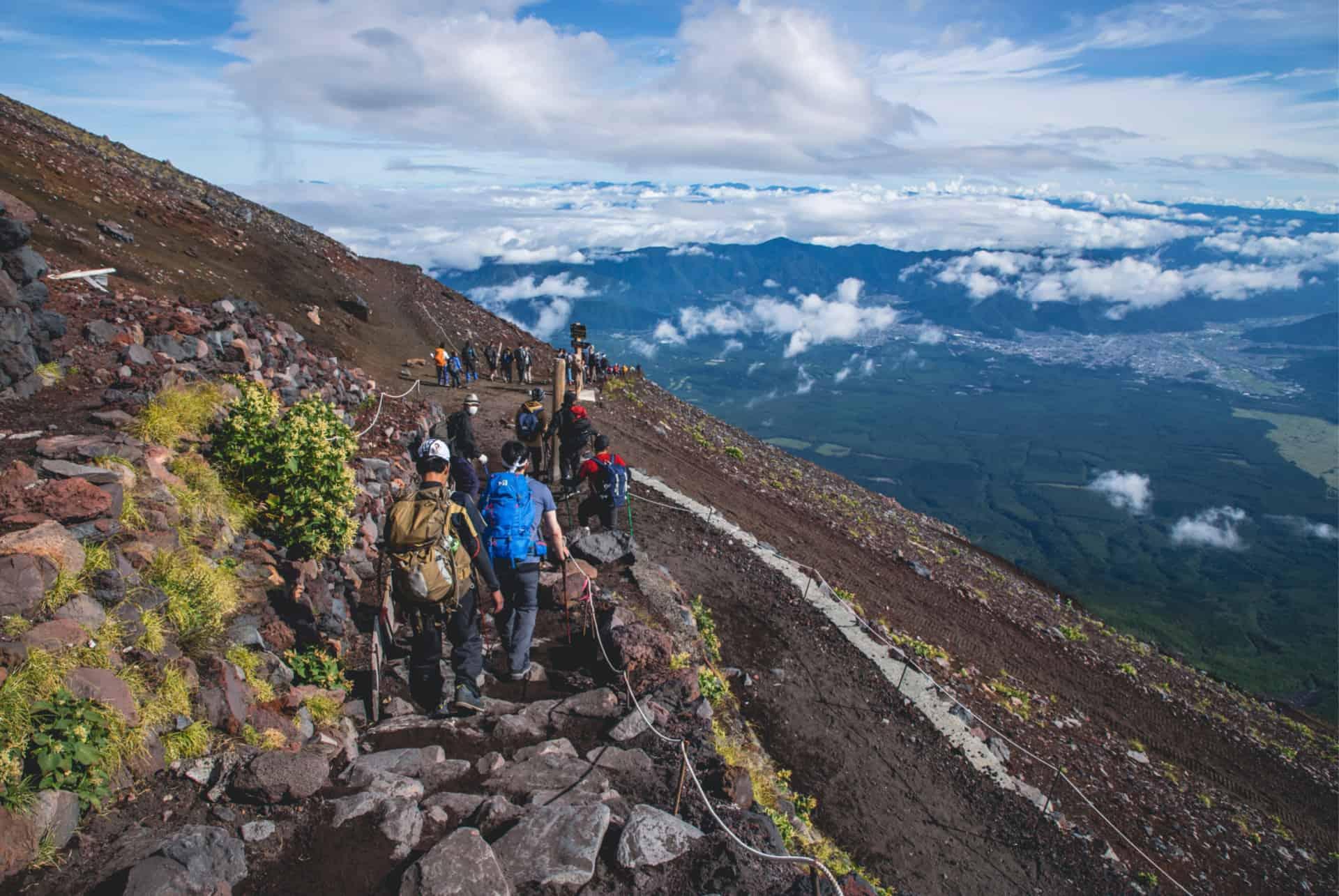 Hiking at Mount Fuji
