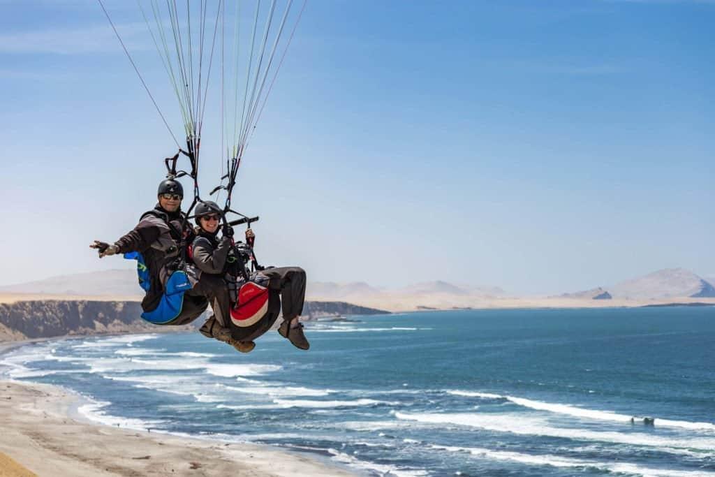 Paragliding, Paracas, Peru