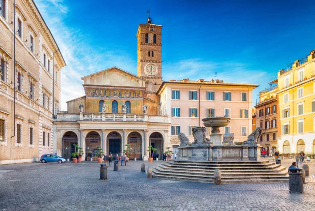 visit trastevere rome saint mary basilica