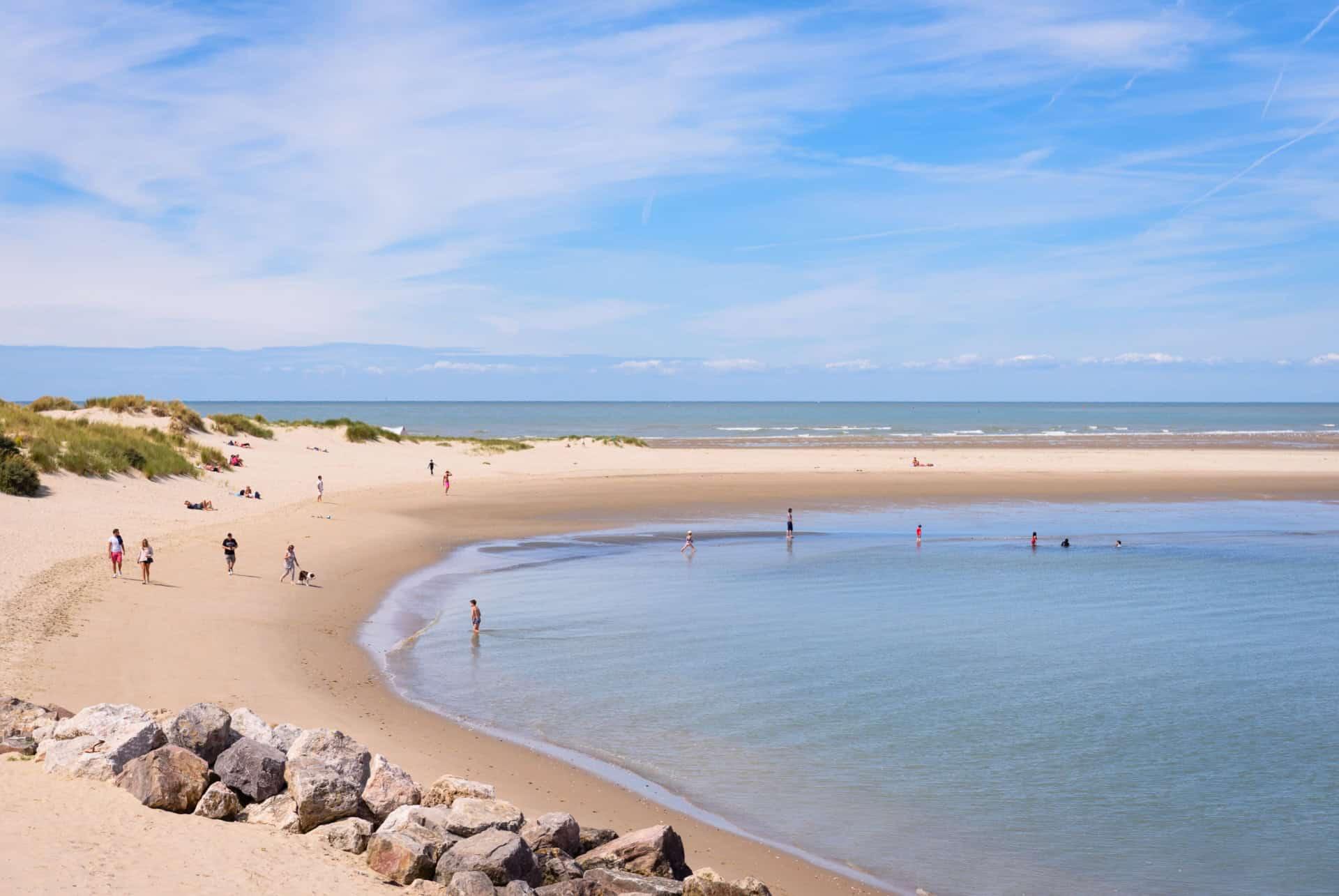 northern beach of France touquet